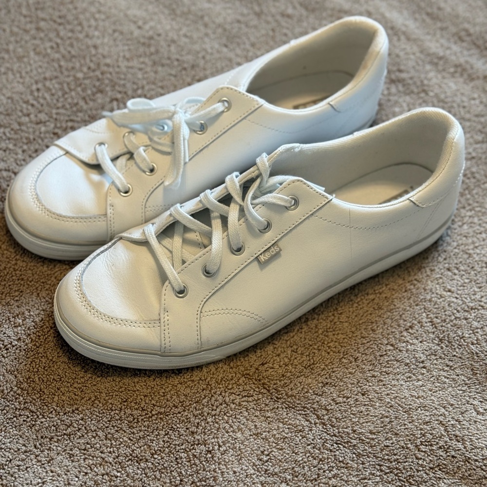 Keds Classic White Leather Sneakers